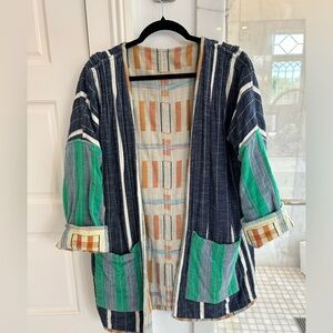 Ace&Jig reversible quilted coat jacket - 4 textiles in one!